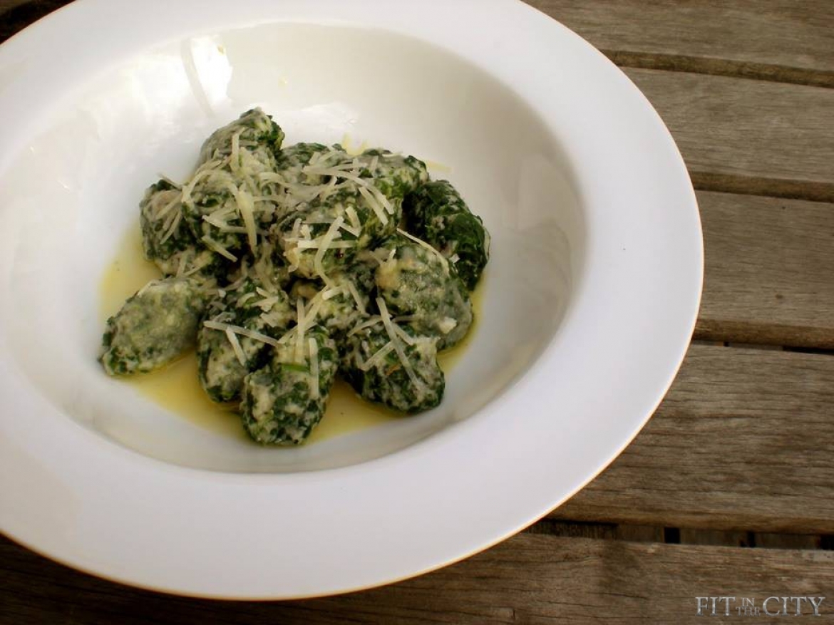 Spenótos gnocchi