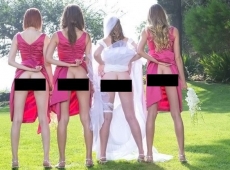 Új őrület! A koszorúslányok a fenekükkel sokkolnak