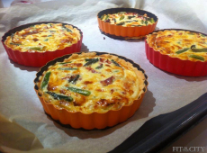 Spenótos quiche lorraine