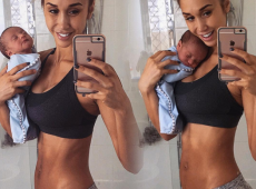 Igy néz ki pár héttel a szülés után az ausztrál fitneszmodell!